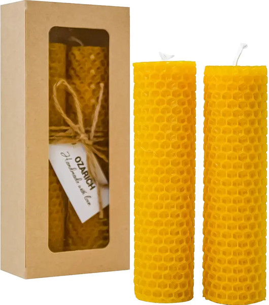 Изображение товара Набор свечей Ozarich Декоративные / Н1 (2шт, желтый)