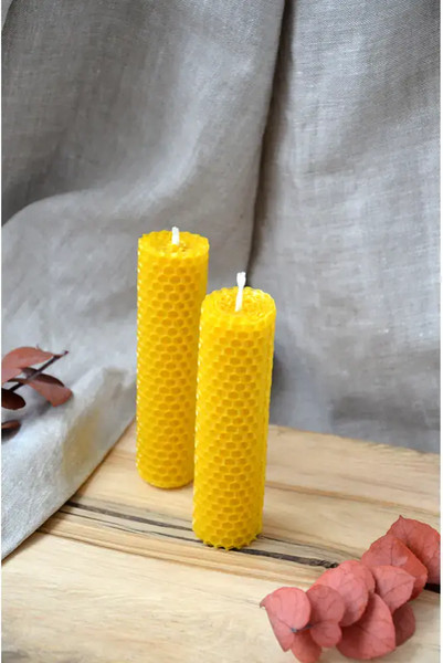 Изображение товара Набор свечей Ozarich Декоративные / Н1 (2шт, желтый)