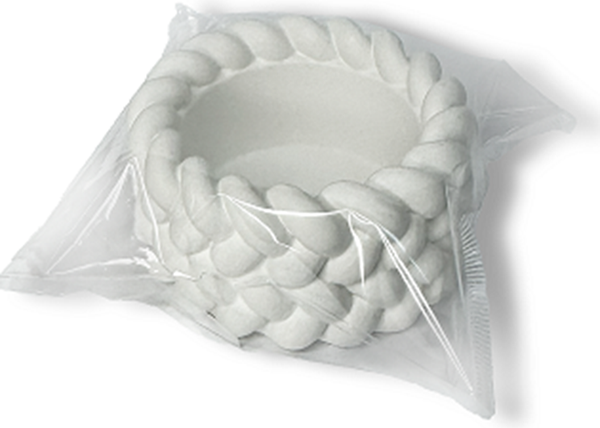 Изображение товара Подсвечник Ozarich Плетенка гипсовый / ГП1