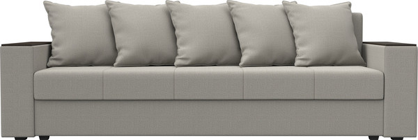 Изображение товара Диван Лига Диванов  Дубай Лайт полки справа / 132280  (рогожка Амур 02 бежевый)