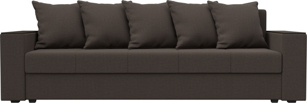 Изображение товара Диван Лига Диванов Дубай Лайт полки справа / 132281 (рогожка Амур 05 коричневый)