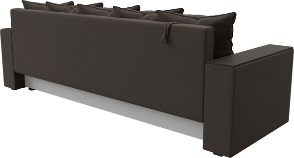 Изображение товара Диван Лига Диванов Дубай Лайт полки справа / 132281 (рогожка Амур 05 коричневый)