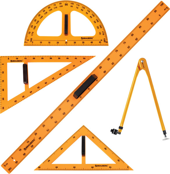 Изображение товара Набор для черчения Brauberg Для классной доски / 210872