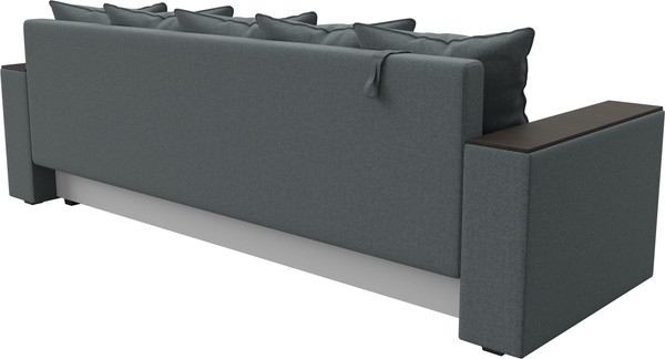 Изображение товара Диван Лига Диванов Дубай Лайт полки справа / 132282 (рогожка Амур 07 серый)