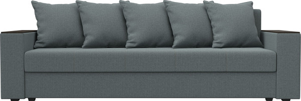 Изображение товара Диван Лига Диванов Дубай Лайт полки справа / 132282 (рогожка Амур 07 серый)