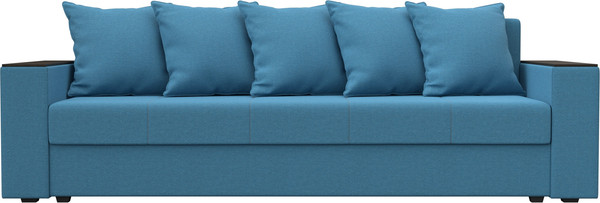 Изображение товара Диван Лига Диванов Дубай Лайт полки справа / 132283 (рогожка Амур 10 голубой)