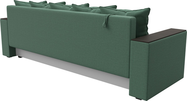 Изображение товара Диван Лига Диванов Дубай Лайт полки справа / 132284 (рогожка Амур 11 зеленый)