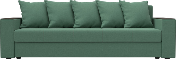 Изображение товара Диван Лига Диванов Дубай Лайт полки справа / 132284 (рогожка Амур 11 зеленый)