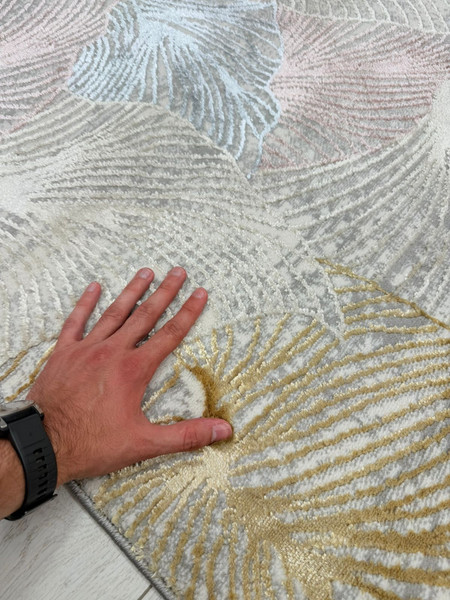 Изображение товара Коврик Radjab Carpet Амальфи Прямоугольник A4341A (1.2x1.8, Pink/White)