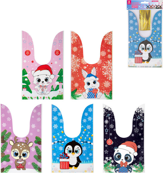 Изображение товара Набор пакетов подарочных Золотая сказка 592423 (35шт)