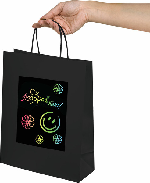 Изображение товара Набор пакетов подарочных Золотая сказка Скретч слой со стилусом / 591970 (7шт)