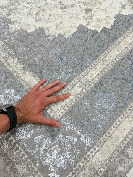Изображение товара Ковер Radjab Carpet Амальфи Прямоугольник A5000A (2x2.9, Cream/L.Grey)