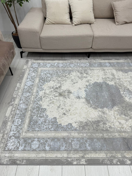Изображение товара Ковер Radjab Carpet Амальфи Прямоугольник A5000A (2x2.9, Cream/L.Grey)