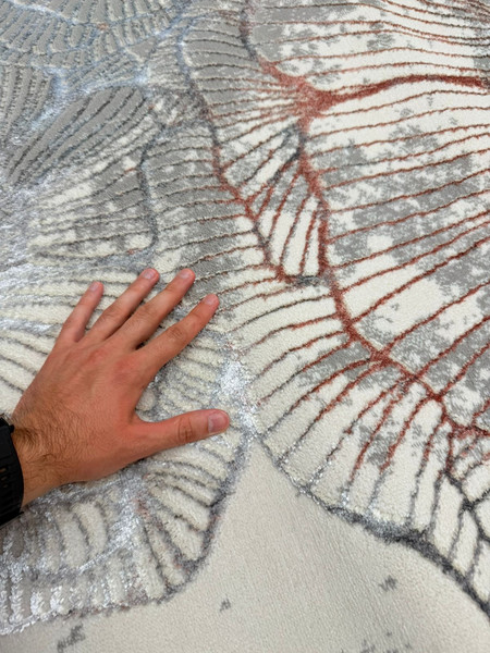 Изображение товара Коврик Radjab Carpet Амальфи Прямоугольник A5777A (1.2x1.8, Cream/L.Grey)