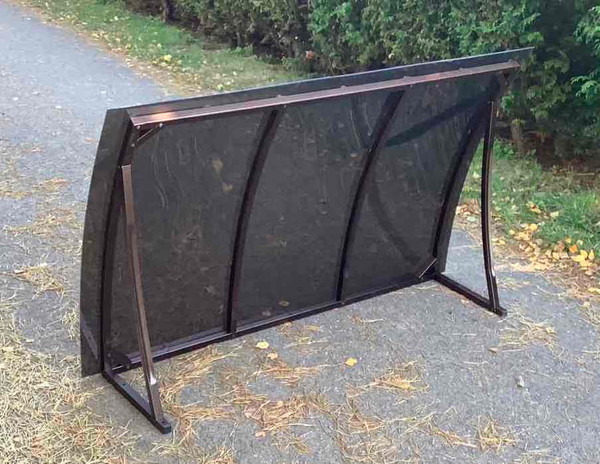 Изображение товара Козырек ИМпласт Скат Телескоп 1.4-2.0 с монолитным поликарбонатом 2мм / 15502 (бронзовый)