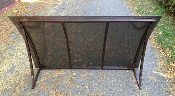 Изображение товара Козырек ИМпласт Скат Телескоп 1.4-2.0 с монолитным поликарбонатом 2мм / 15502 (бронзовый)