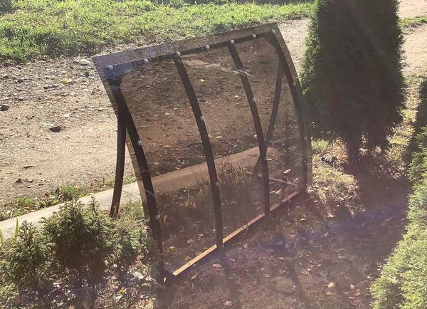 Изображение товара Козырек ИМпласт Скат Телескоп 1.4-2.0 с монолитным поликарбонатом 3мм / 15503 (бронзовый)