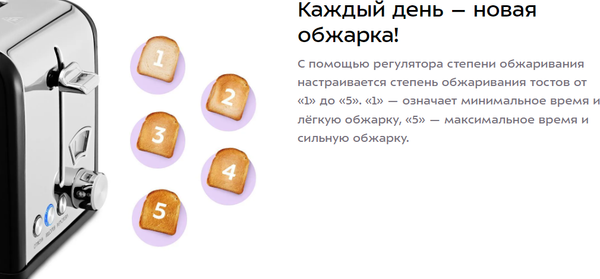 Изображение товара Тостер Kitfort КТ-6832