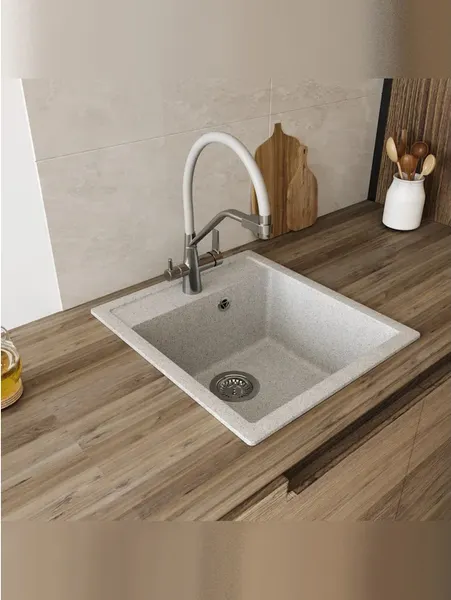 Изображение товара Мойка кухонная Teymi Lori Mini 46х51 / T120130 (серый матовый)