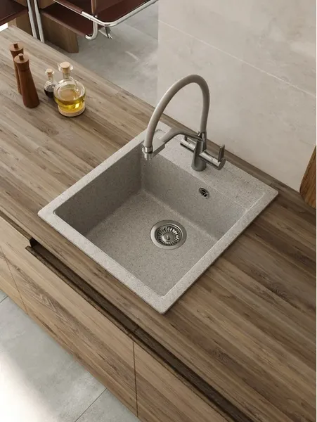 Изображение товара Мойка кухонная Teymi Lori Mini 46х51 / T120130 (серый матовый)