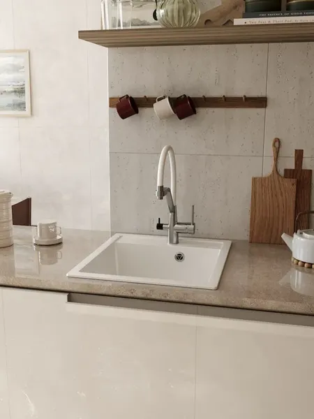 Изображение товара Мойка кухонная Teymi Lori Mini 46х51 / T120129 (белый матовый)