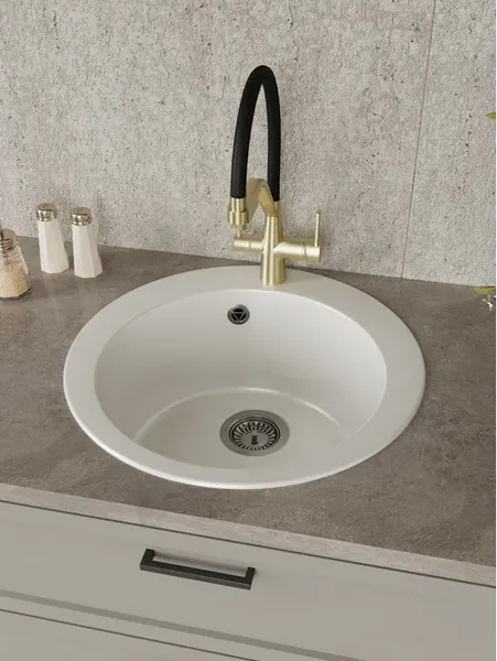 Изображение товара Мойка кухонная Teymi Lori Midi 51х51 / T120125 (белый матовый)