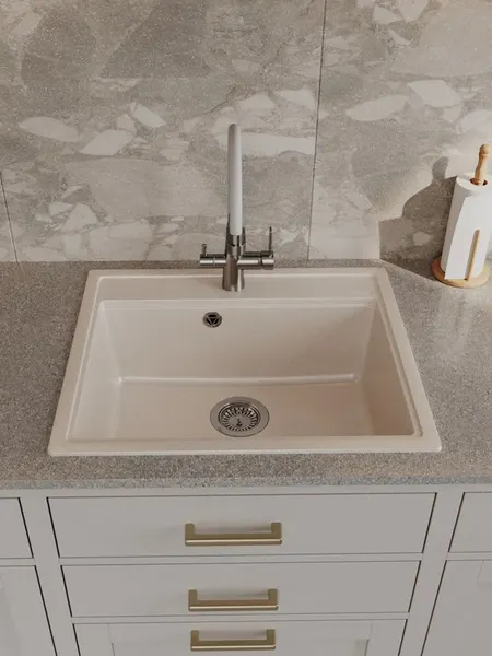 Изображение товара Мойка кухонная Teymi Lori Maxi 60х51 / T120123 (бежевый матовый)