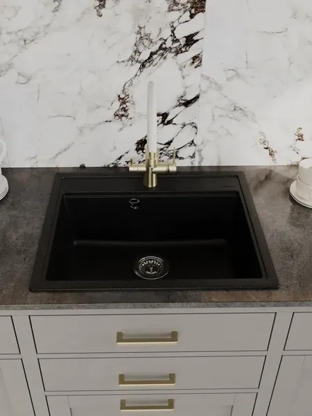 Изображение товара Мойка кухонная Teymi Lori Maxi 60х51 / T120120 (черный матовый)