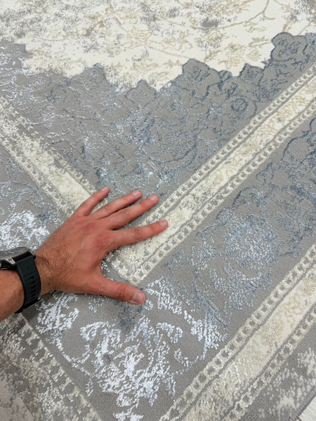 Изображение товара Ковер Radjab Carpet Амальфи Прямоугольник A5000A (2.4x3.4, Cream/L.Grey)