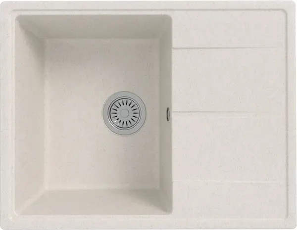 Изображение товара Мойка кухонная Teymi Hanna Smart 62х48 / T120113 (белый матовый)