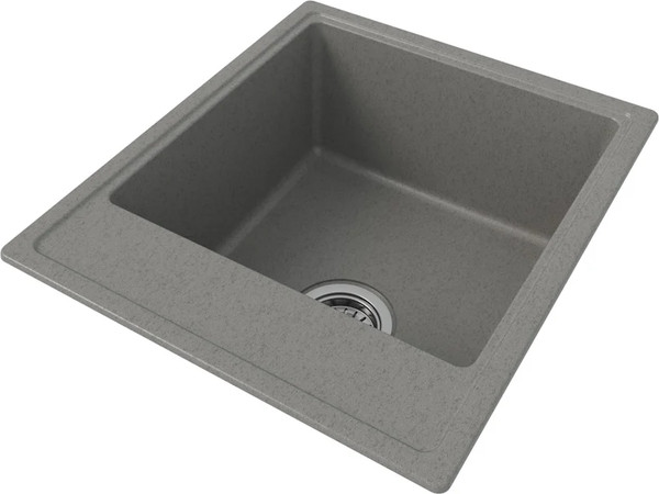 Изображение товара Мойка кухонная Teymi Helmi Smart 42х48 / T120110 (серый матовый)