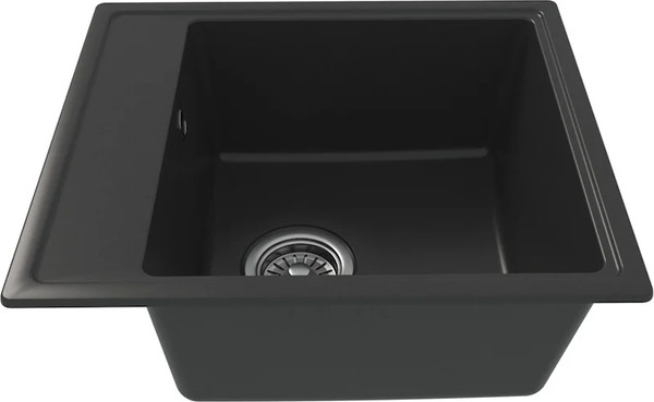 Изображение товара Мойка кухонная Teymi Helmi Smart 42х48 / T120108 (черный матовый)
