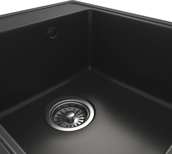 Изображение товара Мойка кухонная Teymi Helmi Smart 42х48 / T120108 (черный матовый)