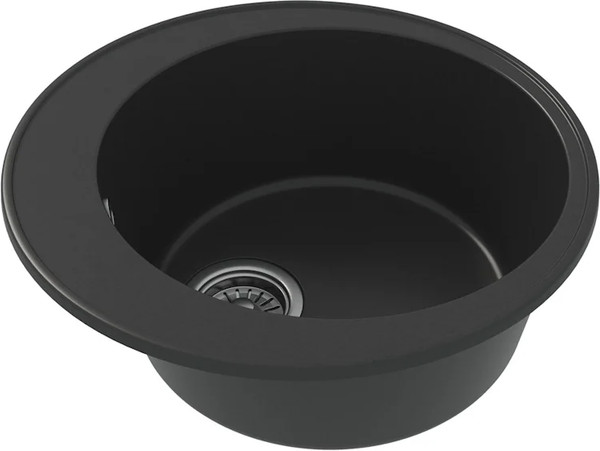 Изображение товара Мойка кухонная Teymi Lina Smart D48 / T120102 (черный матовый)