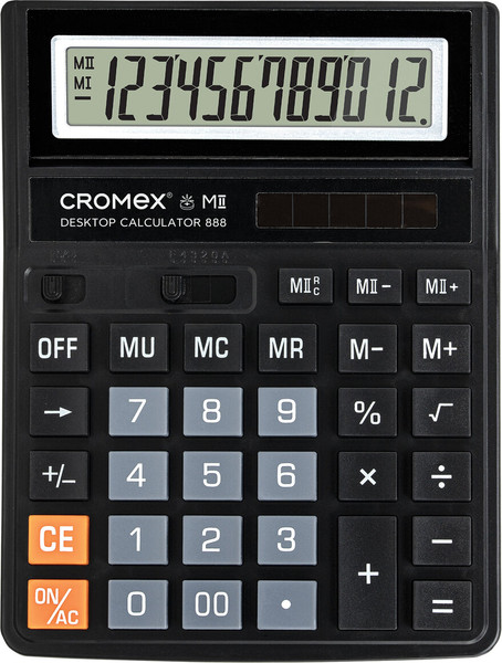 Изображение товара Калькулятор Cromex 271728 (черный)