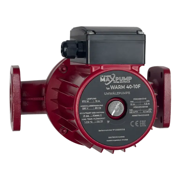 Изображение товара Циркуляционный насос Maxpump Warm 40-10F 230V