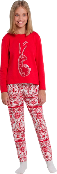 Изображение товара Пижама детская Mark Formelle 567740 (р.104-56, красный/новогодний орнамент)