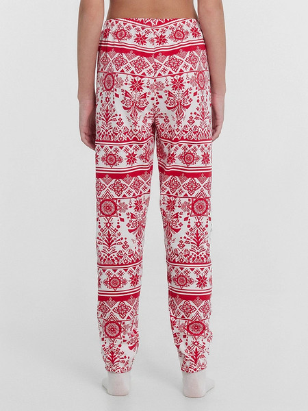 Изображение товара Пижама детская Mark Formelle 567740 (р.104-56, красный/новогодний орнамент)