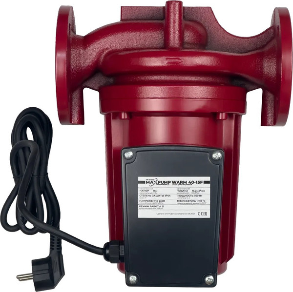 Изображение товара Циркуляционный насос Maxpump Warm 40-15F 230V
