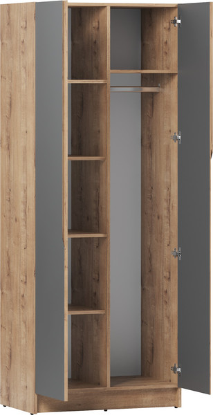 Изображение товара Шкаф Eligard Aura 2D (дуб вотан/графит)