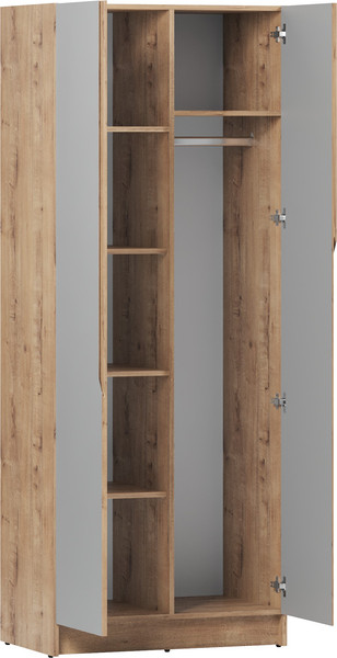 Изображение товара Шкаф Eligard Aura 2D (дуб вотан/дымчатый алмаз)