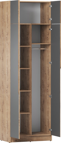 Изображение товара Шкаф Eligard Aura 2Da (дуб вотан/графит)