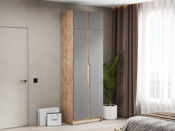 Изображение товара Шкаф Eligard Aura 2Da (дуб вотан/графит)