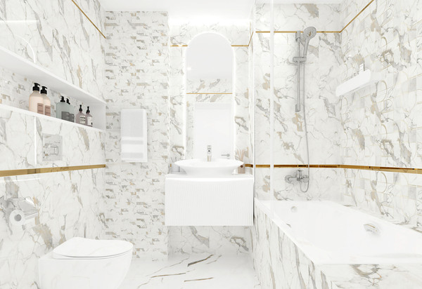 Изображение товара Плитка Laparet Golden White Statuario Polished (600x600)