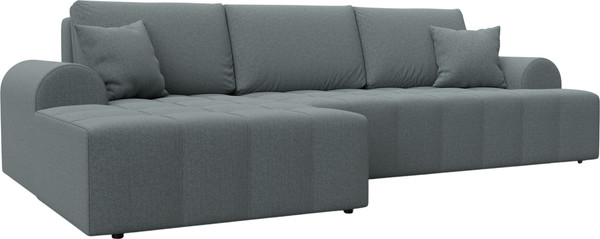 Изображение товара Диван угловой Лига Диванов Лига-080 угол левый / 134742L (рогожка Амур 07 серый)