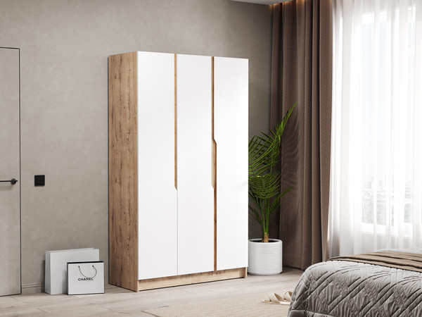 Изображение товара Шкаф Eligard Aura 3D  (дуб вотан/белый)