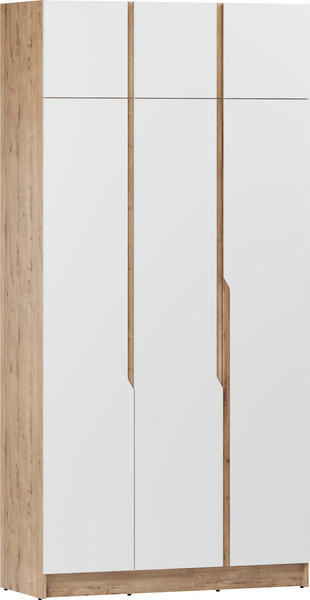 Изображение товара Шкаф Eligard Aura 3Dа (дуб вотан/белый)