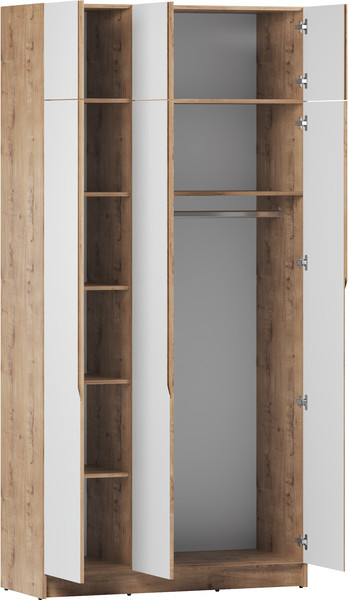 Изображение товара Шкаф Eligard Aura 3Dа (дуб вотан/белый)