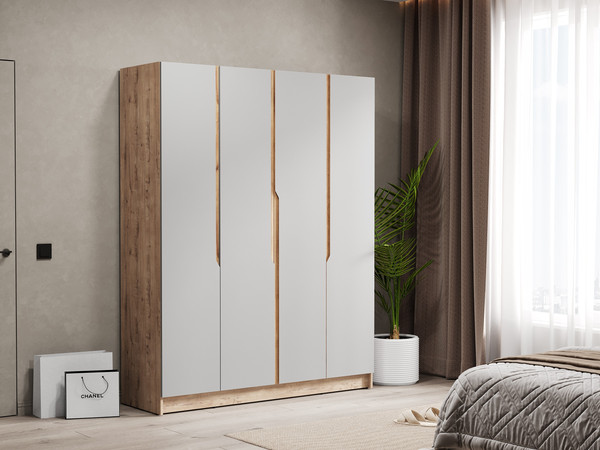 Изображение товара Шкаф Eligard Aura 4D (дуб вотан/дымчатый алмаз)