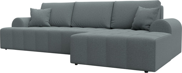 Изображение товара Диван угловой Лига Диванов  Лига-080 угол правый / 134742 (рогожка Амур 07 серый)